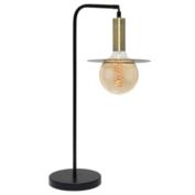 Simple Designs Orb Table Lamp, Black