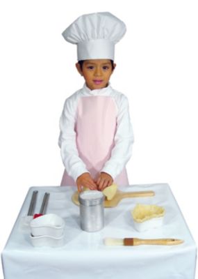 Kitchen Supply Child&#39;s Apron in Pink Stripe
