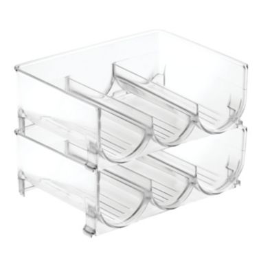 mDesign Plastic Stackable Wine Bottle Storage Organizer Rack. View a larger version of this product image.
