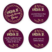 Big Dot of Happiness Drink If Game - Elegant Thankful for Friends - Friendsgiving Thanksgiving Party Game - 24 Count