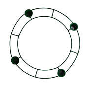 Green Metal Wire Advent Wreath Candle Holder 12 Inch