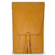 K. Carroll 7.5" Yellow Solid Fashionable Crossbody Handbag