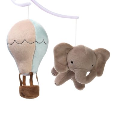 Bedtime Originals Up Up & Away Air Balloon Musical Baby Crib Mobile Soother Toy. View a larger version of this product image.