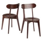 Alternate image 0 for Pauline 2-Pc H-Leg Chair Set, Walnut