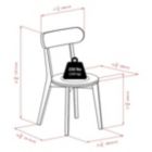 Alternate image 1 for Pauline 2-Pc H-Leg Chair Set, Walnut