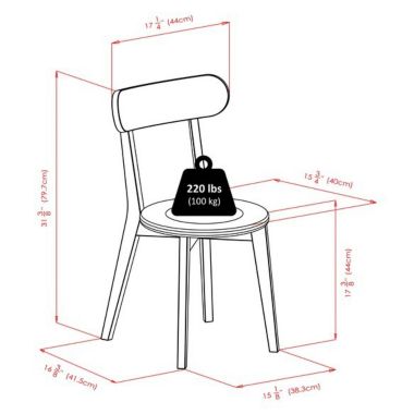 Pauline 2-Pc H-Leg Chair Set, Walnut. View a larger version of this product image.