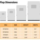 Alternate image 1 for Ownpets Aluminum Dog Door Inner Flap Pet Door Small