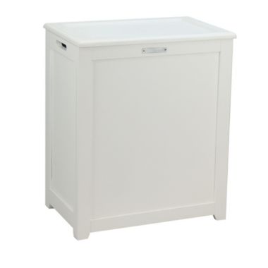 Oceanstar Design Group Oceanstar Storage Laundry Hamper, White. View a larger version of this product image.