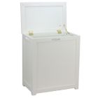 Alternate image 1 for Oceanstar Design Group Oceanstar Storage Laundry Hamper, White