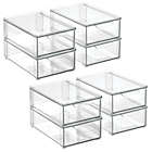 Alternate image 0 for mDesign Stackable Kitchen Storage Bin Box with Pull-Out Drawer - Clear
