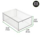 Alternate image 1 for mDesign Stackable Kitchen Storage Bin Box with Pull-Out Drawer - Clear