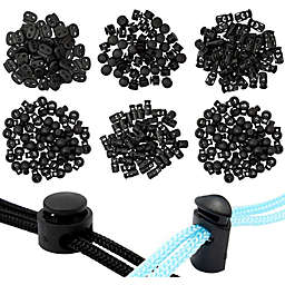 Okuna Outpost Cord Locks for Drawstrings, Single and Double Hole Toggle Stoppers (250 Pieces)