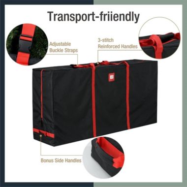 Tree Nest Artificial Christmas Tree Storage Bag For 9ft Christmas Tree Waterproof Box, Canvas Oxford Fabric, Black. View a larger version of this product image.