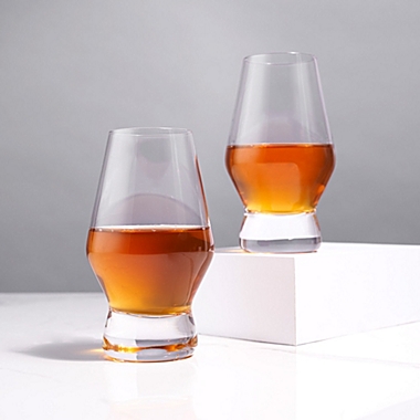 Viski Footed Crystal Scotch Glasses. View a larger version of this product image.