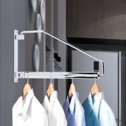 Kitcheniva Wall Mounted Folding Clothes Hanger Hidden Rack Dryer
