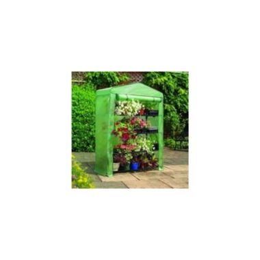 Gardman 4-Tier Extra Wide Mini Greenhouse, Reinforced Cover. View a larger version of this product image.
