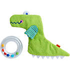 Alternate image 1 for HABA Clutching Toy Crocodile Fabric Teether with Removable Plastic Rattling Ring