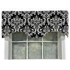 Alternate image 1 for RLF Home Ozbourne Cornice Syel All Season  Best Quality Valance Black 3" Rod Pocket 50W x 17L
