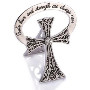 Alexa's Angels Beside Cross 1 Crystal God's Love and Strength Are Always Near. View a larger version of this product image.