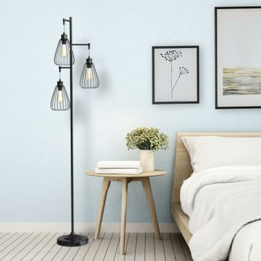 Hooya Imp.& Exp. 67" Industrial 3-Light Floor Lamp Tree. View a larger version of this product image.