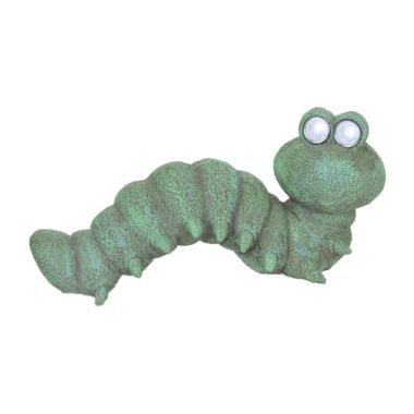 Things2Die4 Caterpillar Resin Solar LED Sculpture Decorative Garden Art Yard Light. View a larger version of this product image.