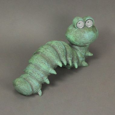 Things2Die4 Caterpillar Resin Solar LED Sculpture Decorative Garden Art Yard Light. View a larger version of this product image.
