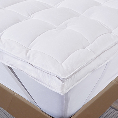 Unikome 3-Inch Ultra Loft Baffle Box Design White Goose Feather Bed Mattress Topper in White, Full. View a larger version of this product image.
