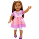 Alternate image 2 for Playtime By Eimmie 18 Inch Doll with Clothing and Backpack Case Allie
