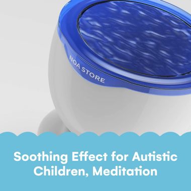 Calming Autism Sensory Led Light Projector Toy Relax Blue Night Music Projection. View a larger version of this product image.