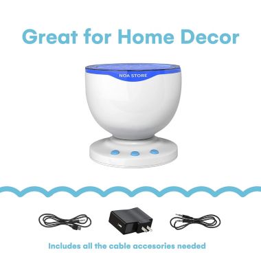 Calming Autism Sensory Led Light Projector Toy Relax Blue Night Music Projection. View a larger version of this product image.