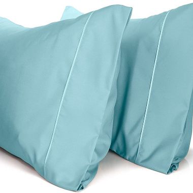 2PC Rayon From Bamboo Solid Performance Pillowcase Set - Luxclub. View a larger version of this product image.