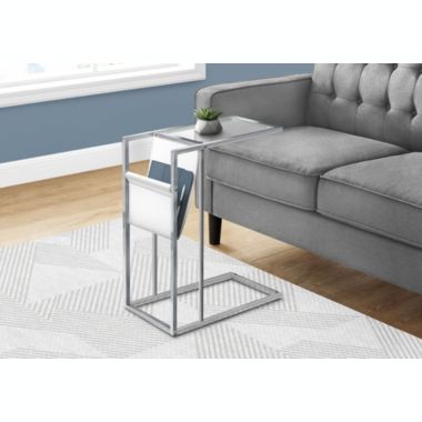 monarch accent table chrome metal