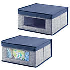 Alternate image 2 for mDesign Soft Fabric Child/Kid Storage Organizer Box - 2 Pack