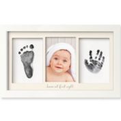 KeaBabies Inkless Baby Hand And Footprint Kit Frame, Mess Free Baby Picture Frame for Newborn (Alpine White)