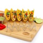 Alternate image 3 for Taco Holders Set of 2 Premium Stainless Steel Stackable Stands, Each Rack Holds 4 or 5