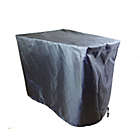 Alternate image 2 for Summerset Shield Gold Wedge Accent 2-Layer Polyester Outdoor Table Cover - 16x22", Charcoal Grey