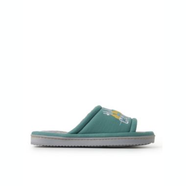 Dearfoams Womens Womens Lennox Sweatshirt Camp Slide Slipper. View a larger version of this product image.