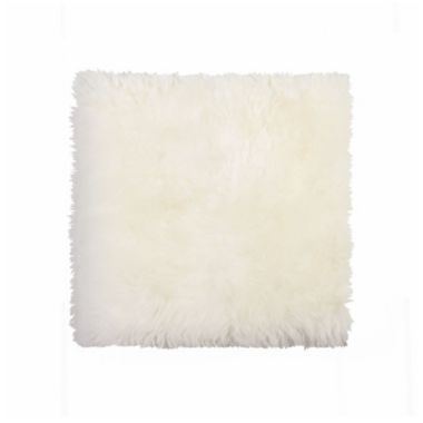 HomeRoots Decor 100% Sheepskin Chair Seat Pad 17"X17"- Natural. View a larger version of this product image.