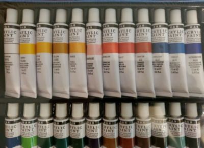 H&B Acrylic Paint Set Of 24 Colors 12ml | Bed Bath & Beyond