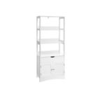 Alternate image 0 for BreeBe White Storage Cabinet with 3 Shelves