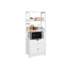 Alternate image 1 for BreeBe White Storage Cabinet with 3 Shelves