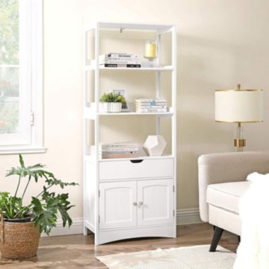 BreeBe White Storage Cabinet with 3 Shelves. View a larger version of this product image.