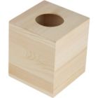Alternate image 0 for Juvale Wood Tissue Box Cover (5 x 5 x 5.8 in)