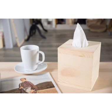 Juvale Wood Tissue Box Cover (5 x 5 x 5.8 in). View a larger version of this product image.