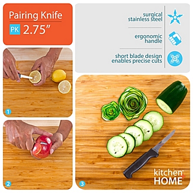 Kitchen + Home Paring Knife - 2.5" Stainless Steel Paring Knives - 3 Pack. View a larger version of this product image.