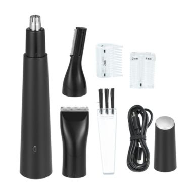 Unique Bargains Ear and Nose Hair Trimmer for Women, Professional Eyebrow Facial Hair Trimmer with Waterproof Dual Edge Blades, Black | Bath & Beyond