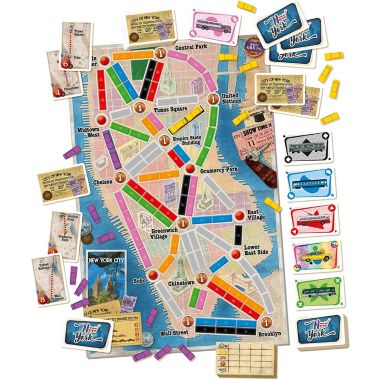 Ticket to Ride  New York [Board Game, 2-4 Players]. View a larger version of this product image.