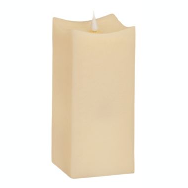 Melrose Decorative Simplux Squared Candle W/Moving Flame (Set Of 2 W/Remote). View a larger version of this product image.