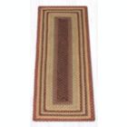 Alternate image 0 for Earth Rugs RC-357 Burgundy / Gray / Cream Rectangle Braided Rug 2 Feet X 6 Feet
