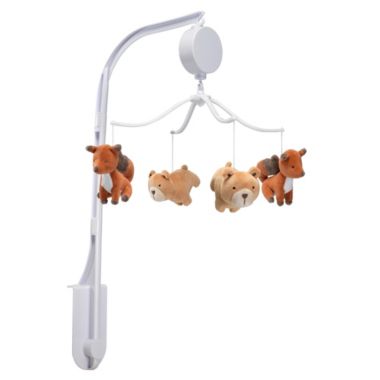 Bedtime Originals Animal Alphabet Bear/Fox Musical Baby Crib Mobile Soother Toy. View a larger version of this product image.